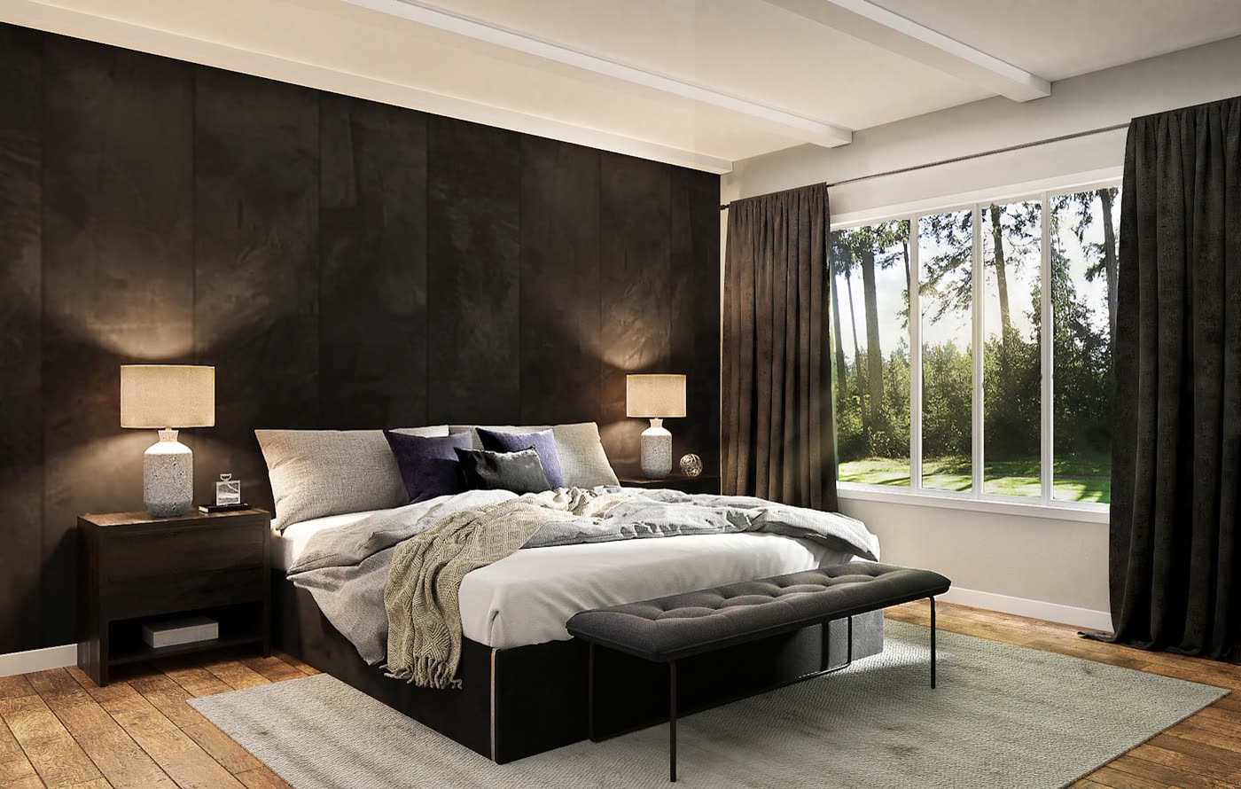 House Two, Room 4: upper floor, dormer bedroom, 93 ft²