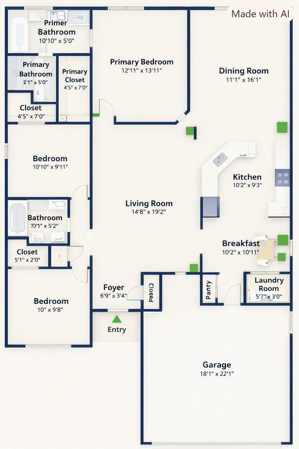 Surveyed plan — House Two